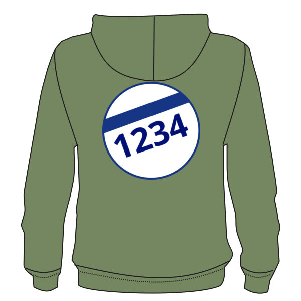 Streaker Ladies Zipped Hoodie 2 logos Thumbnail