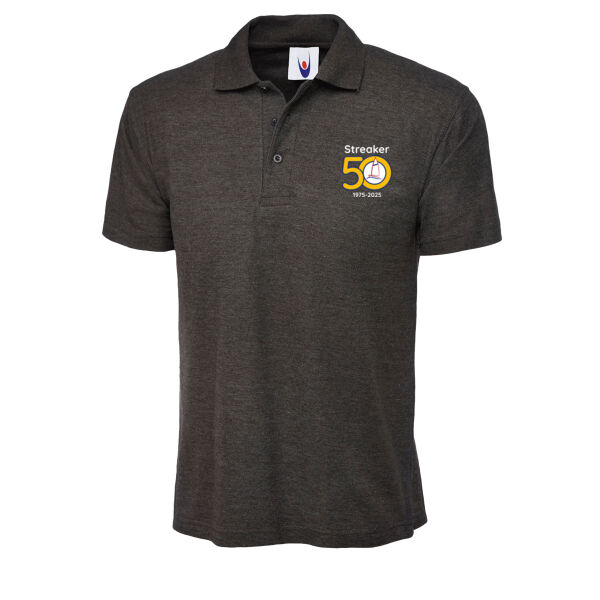 Streaker 50th Anniversary Mens Polo Dark Colours Thumbnail