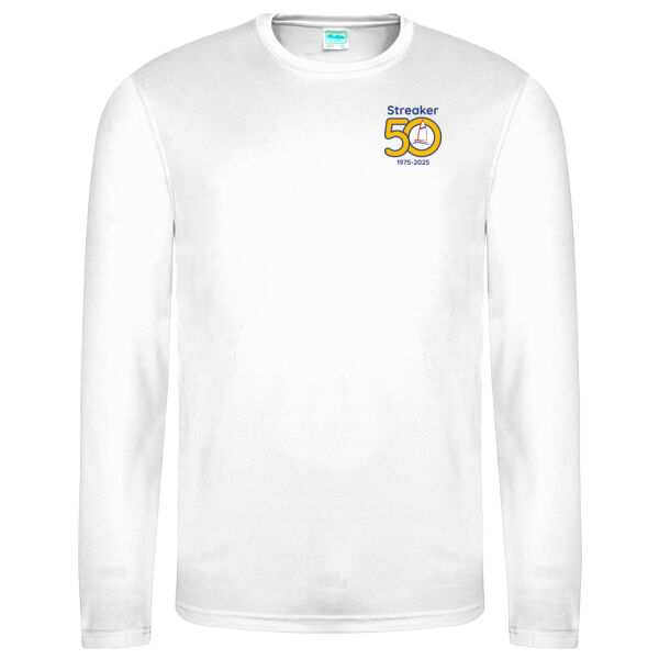 Streaker Mens Long Sleeve Cool T-Shirt Light Colours Thumbnail